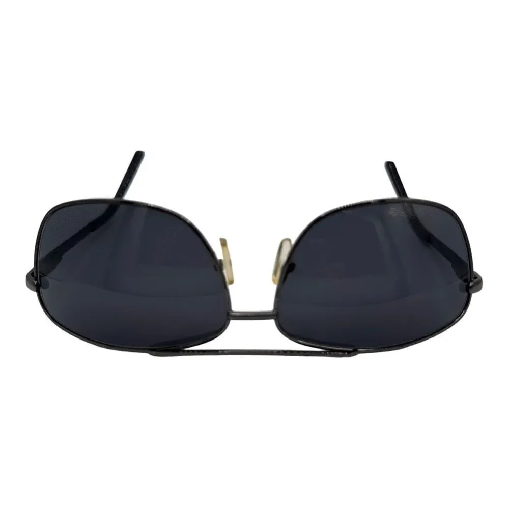 Aviator style sunglasses black/silver kc104